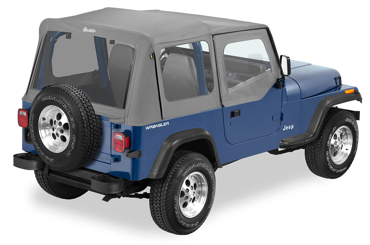 Bestop Replace-A-Top for OEM Hardware For Jeep 1988-1995 Wrangler YJ Clear Door Skins Included Bestop