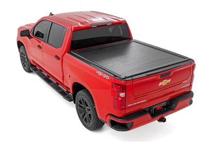 Powered Retractable Bed Cover 5 Foot 10 Inch Bed Chevy/GMC Sierra 1500 (19-26)/Silverado 1500 (19-26) Rough Country-2