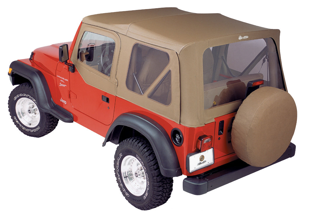 Bestop Replace-A-Top for OEM Hardware For Jeep 1997-2002 Wrangler TJ Clear Door Skins Included Bestop