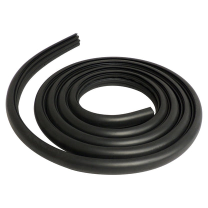Rear Door Weatherstrip for 2008-12 Jeep KK Liberty, Black Rubber, Left or Right Crown Automotive