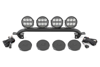 Light Bar Mount 6.5 Inch Round LED (Quad) OE Modular Steel Ford Bronco (21-25) Rough Country-4