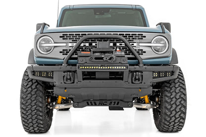 LED Light Kit Fog Mount Triple 2 Inch Black Pair Spot/Flood Ford Bronco (21-25) Rough Country-4