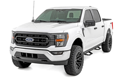 SRL2 Adj Aluminum Step Crew Cab Ford F-150/Lightning/F-250/F-350/Raptor (15-26) Rough Country-1