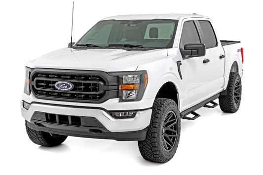 SRL2 Adj Aluminum Step Crew Cab Ford F-150/Lightning/F-250/F-350/Raptor (15-26) Rough Country-1