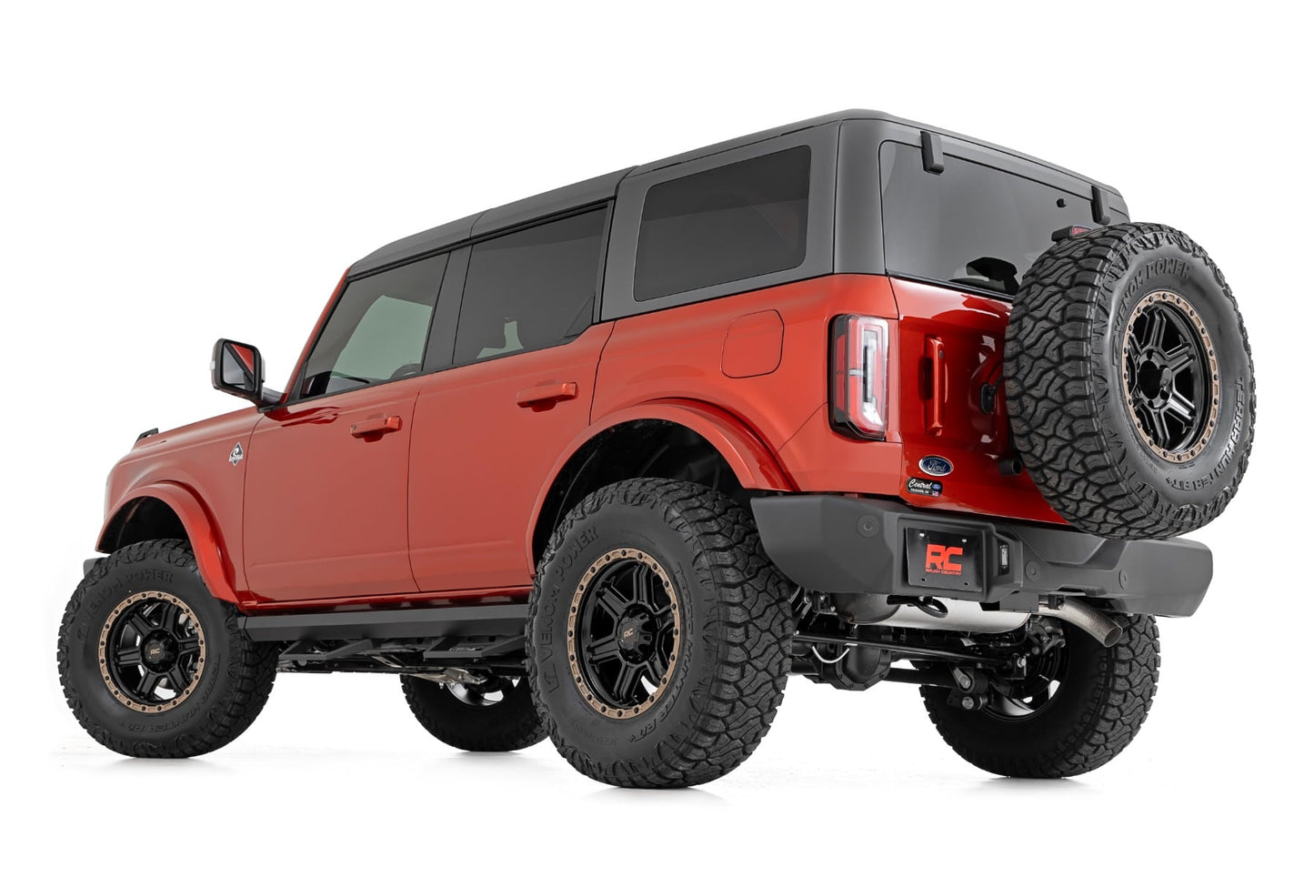 SRL2 Adjustable Aluminum Step 4-Door Ford Bronco 4WD (2021-2025) Rough Country-1