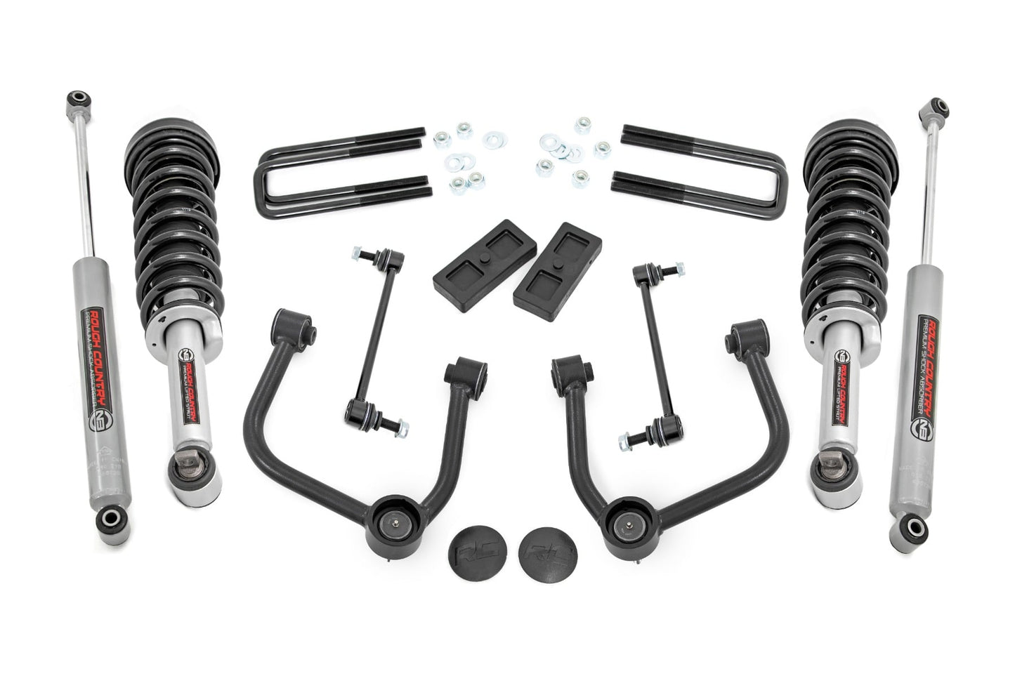 3 Inch Lift Kit N3 Struts Ford Ranger 4WD (2024-2025) Rough Country