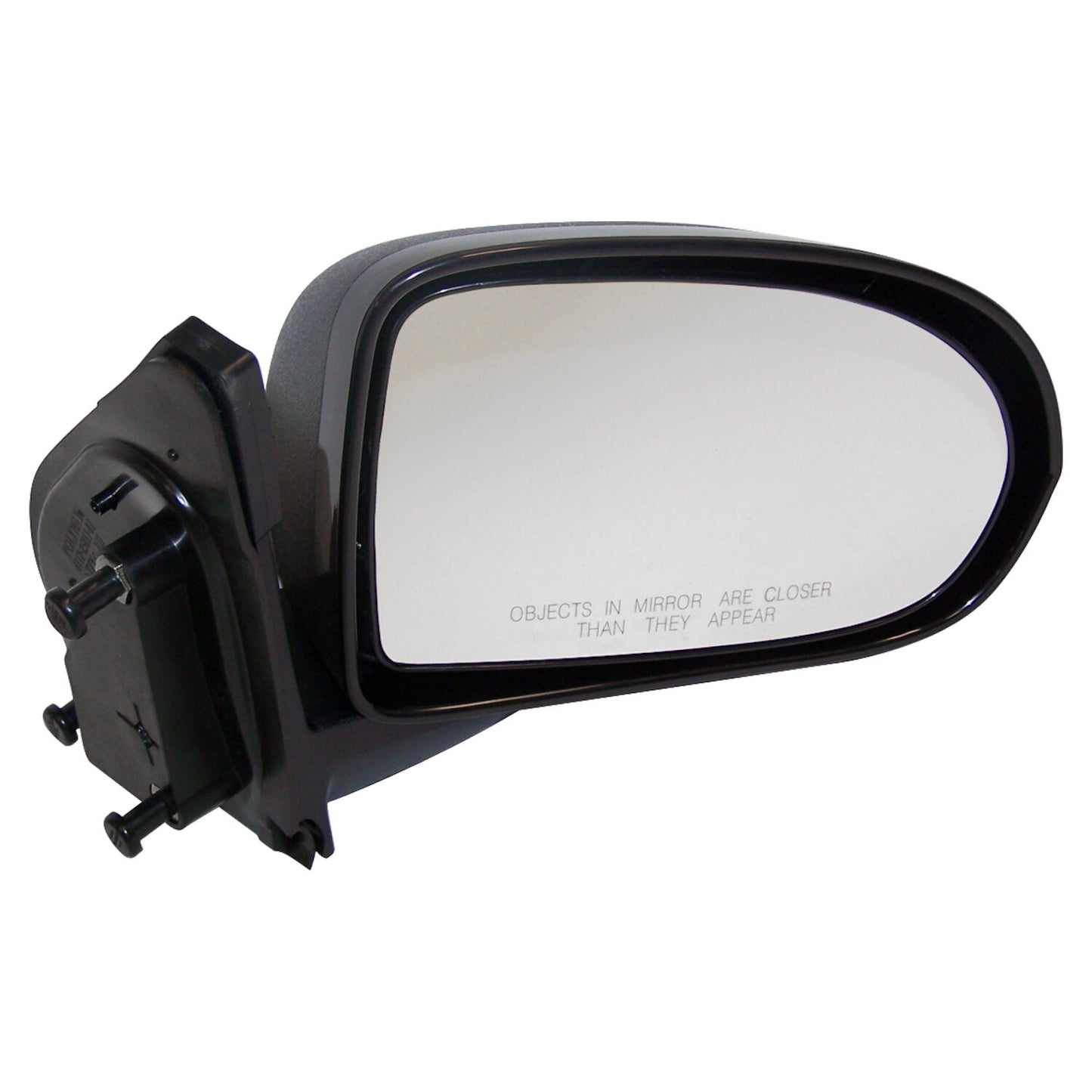Right Manual, Manual Folding Mirror for 2007-2017 Jeep MK Compass, Black Crown Automotive
