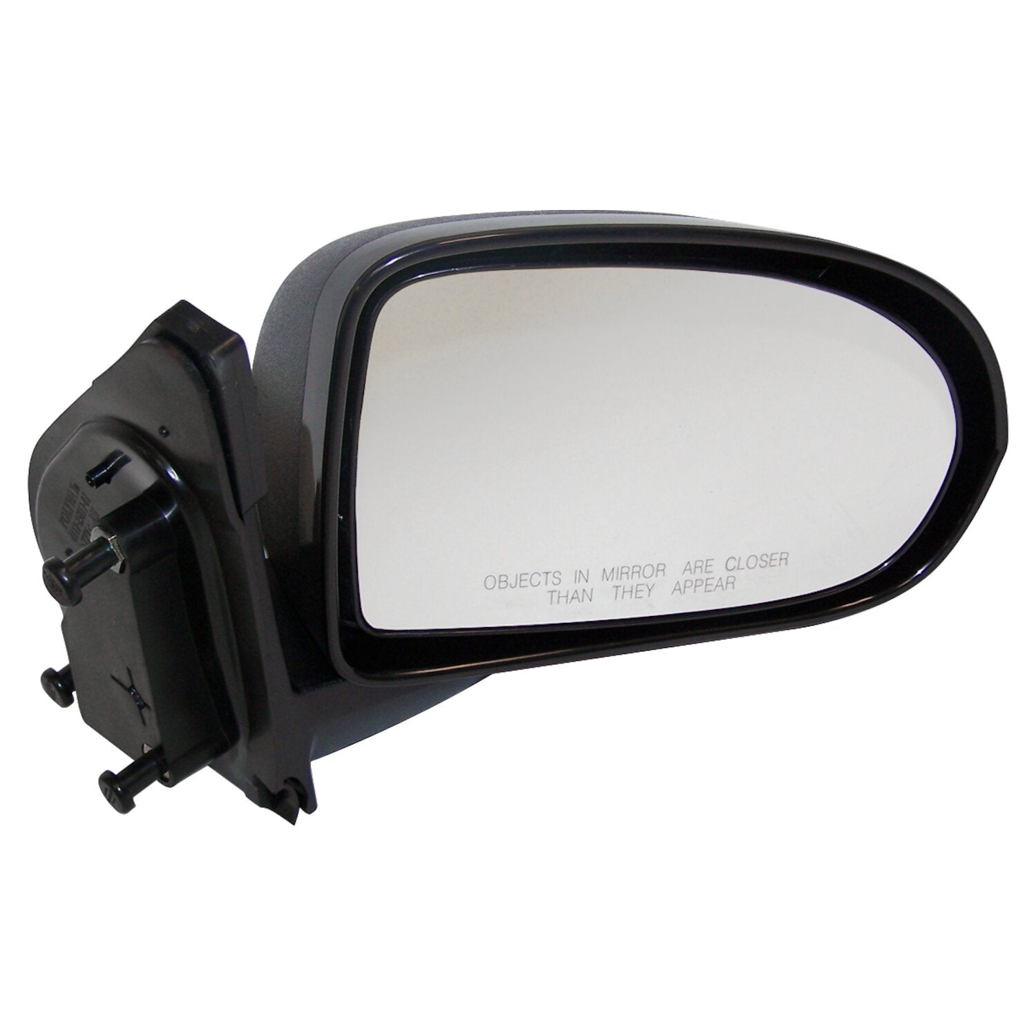 Right Manual, Manual Folding Mirror for 2007-2017 Jeep MK Compass, Black Crown Automotive