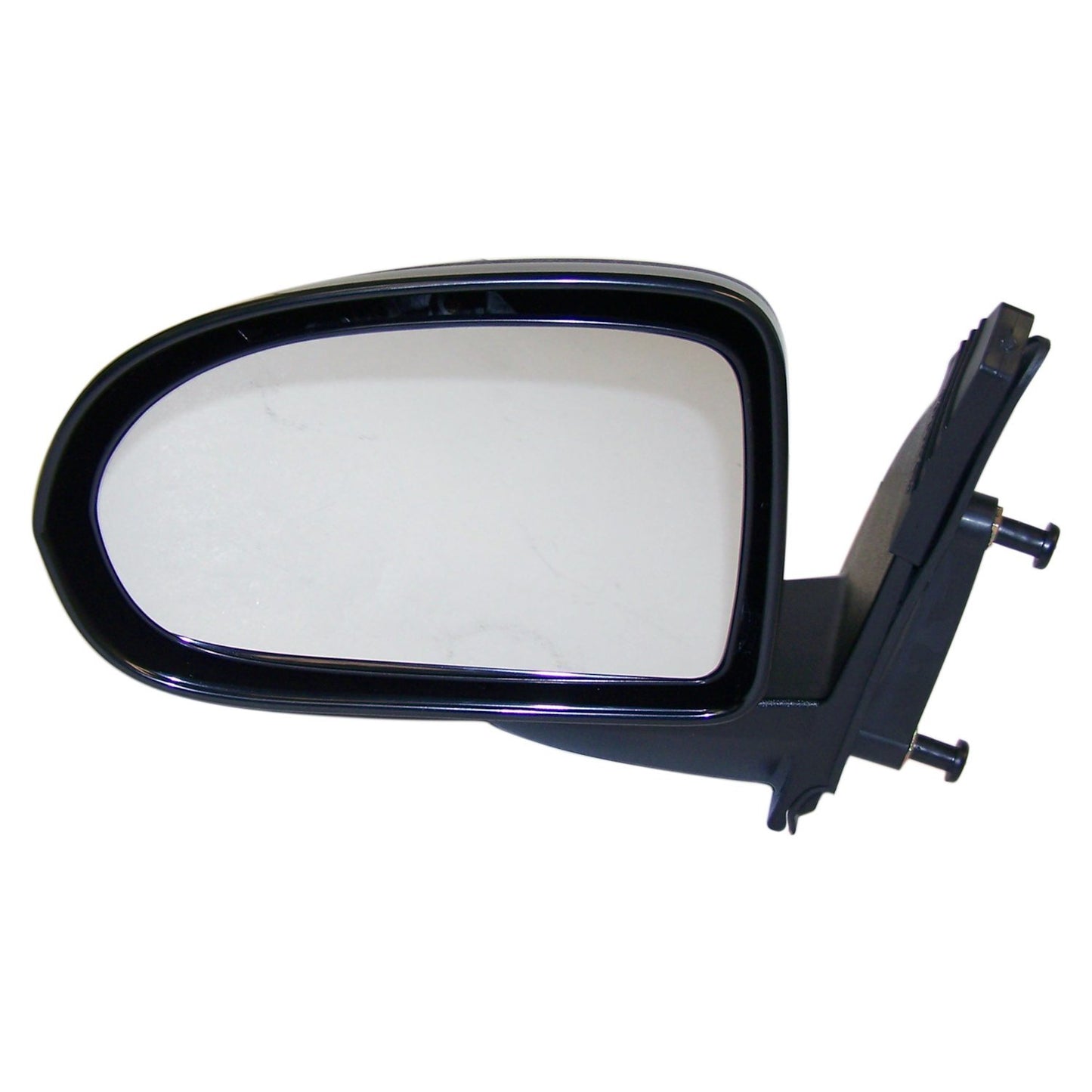 Left Manual, Manual Folding Mirror for 2007-2017 Jeep MK Compass, Black Crown Automotive