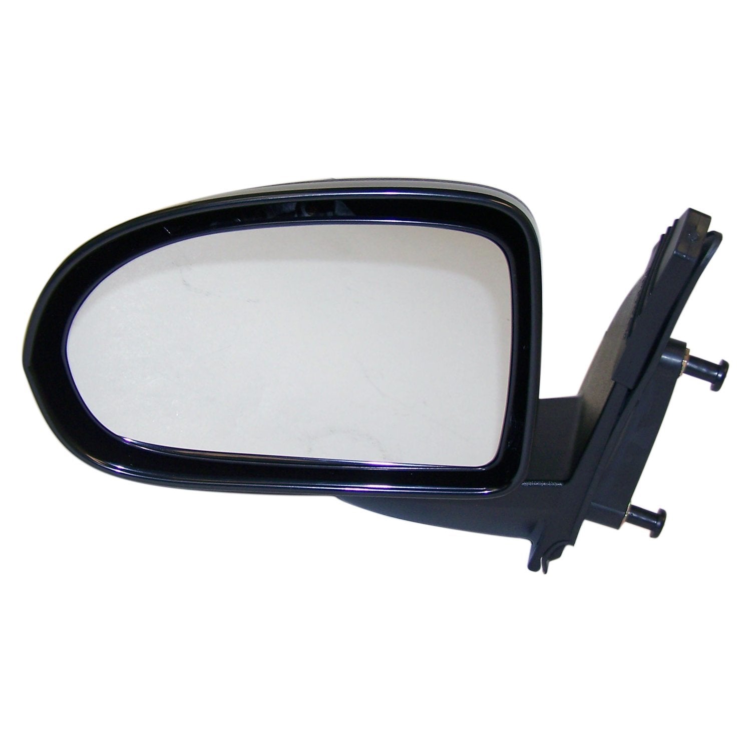 Left Manual, Manual Folding Mirror for 2007-2017 Jeep MK Compass, Black Crown Automotive