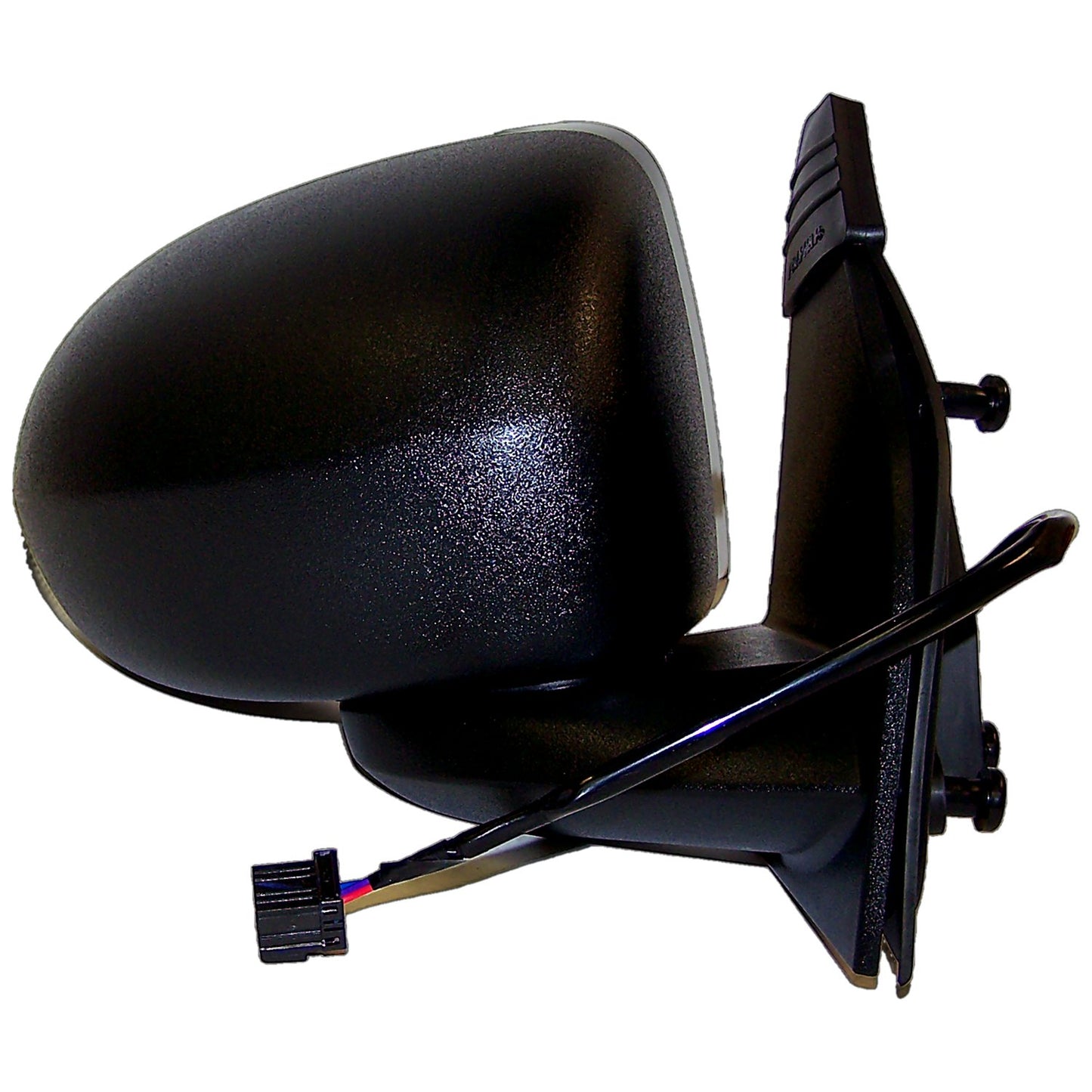 Right Power, Manual Folding Mirror for 2007-2010 Jeep MK Compass, Textured Black Crown Automotive-1
