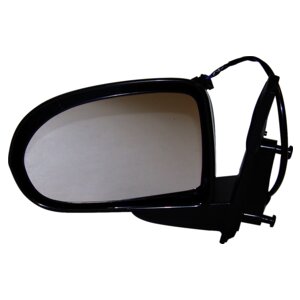 Left Power, Manual Folding Mirror for 2007-2010 Jeep MK Compass, Textured Black Crown Automotive-2