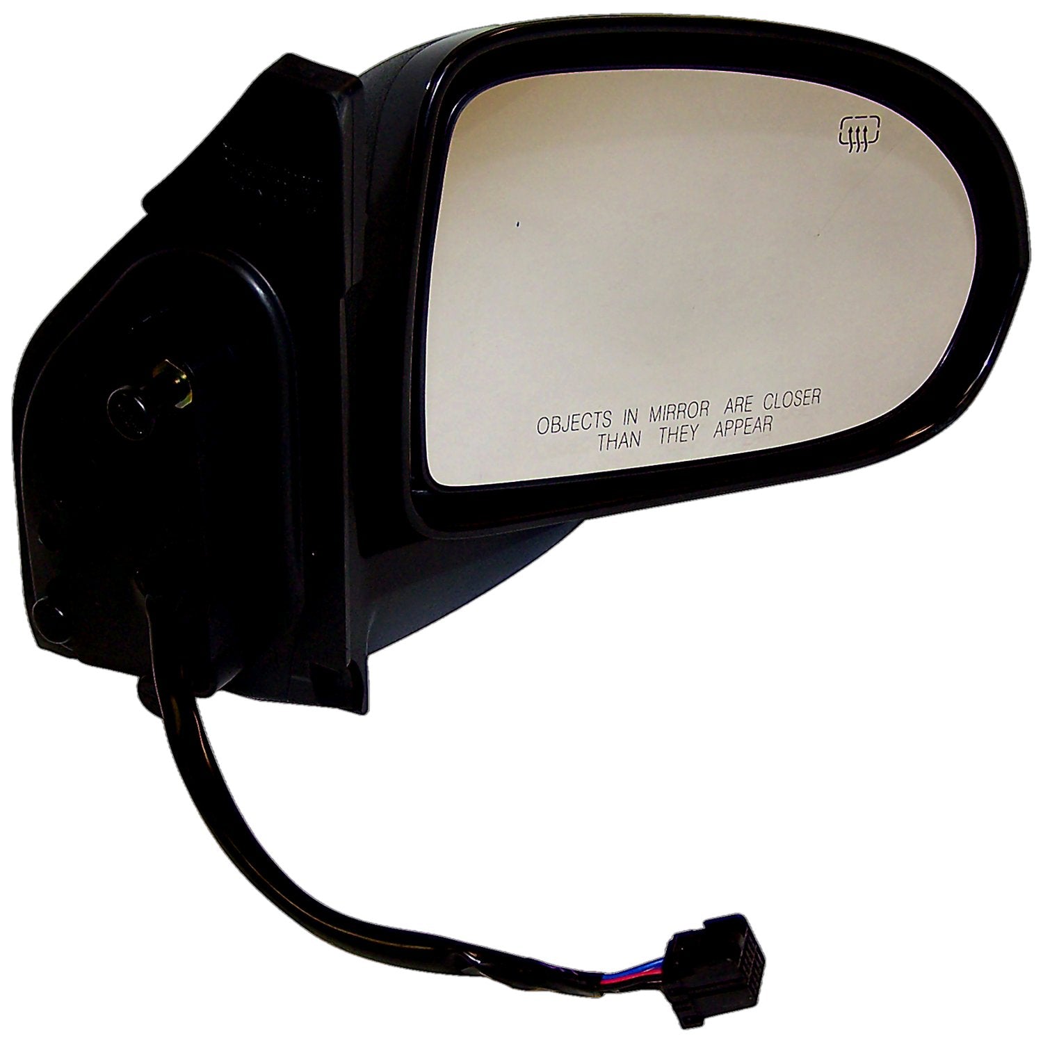 Right Power Heated, Manual Folding Mirror for 07-15 Jeep MK Compass, Black Crown Automotive-1