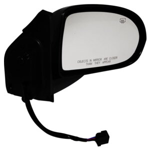 Right Power Heated, Manual Folding Mirror for 07-15 Jeep MK Compass, Black Crown Automotive-2