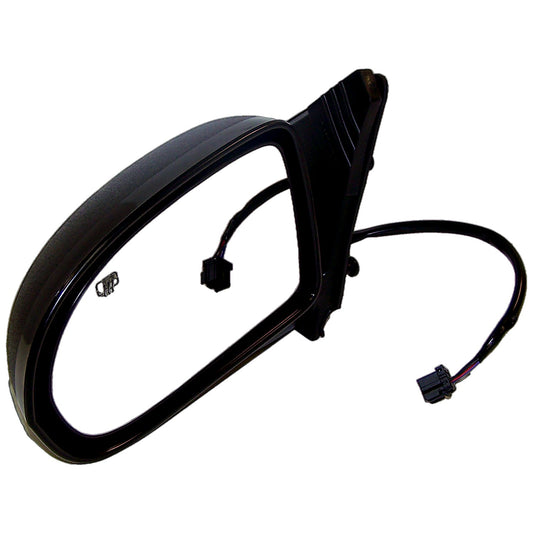 Left Power, Heated, Manual Folding Mirror for 07-15 Jeep MK Compass, Black Crown Automotive-1