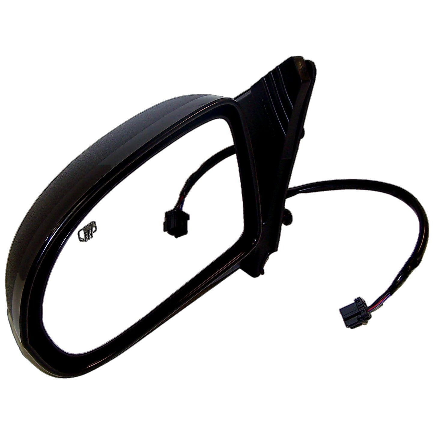 Left Power, Heated, Manual Folding Mirror for 07-15 Jeep MK Compass, Black Crown Automotive-1