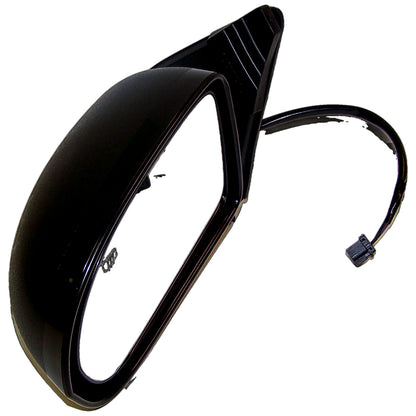 Left Power, Heated, Manual Folding Mirror for 07-15 Jeep MK Compass, Black Crown Automotive-2