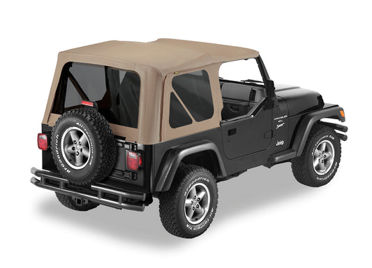 Replace-A-Top for OEM Hardware For Jeep 1997-2002 Wrangler TJ Tinted Dark Tan No Door Skins Included Bestop