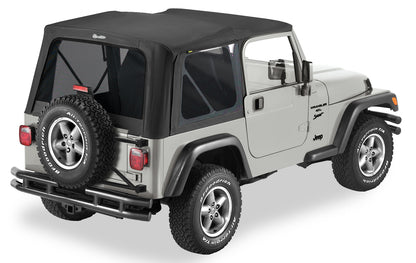 Replace-A-Top for OEM Hardware For Jeep 2003-2006 Wrangler TJ Tinted Black Diamond No Door Skins Included Bestop-1