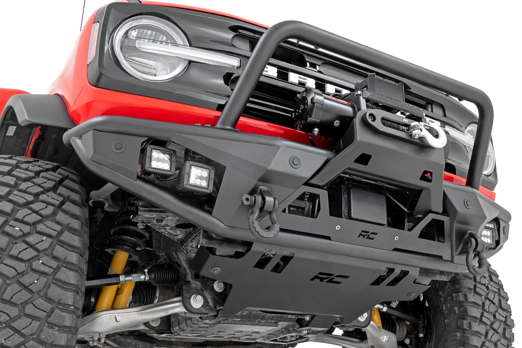 Front Bumper Tubular Ford Bronco 4WD (2021-2025) Rough Country-3
