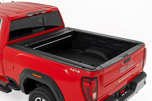Powered Retractable Bed Cover 6 Foot 9 Inch Bed Silverado/Sierra 2500HD/3500HD (20-26) Rough Country-1