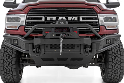 Front Bumper Tubular Winch Mount Ram 2500/3500 2WD/4WD (2019-2026) Rough Country-2