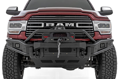 Front Bumper Tubular Winch Mount Ram 2500/3500 2WD/4WD (2019-2026) Rough Country-4