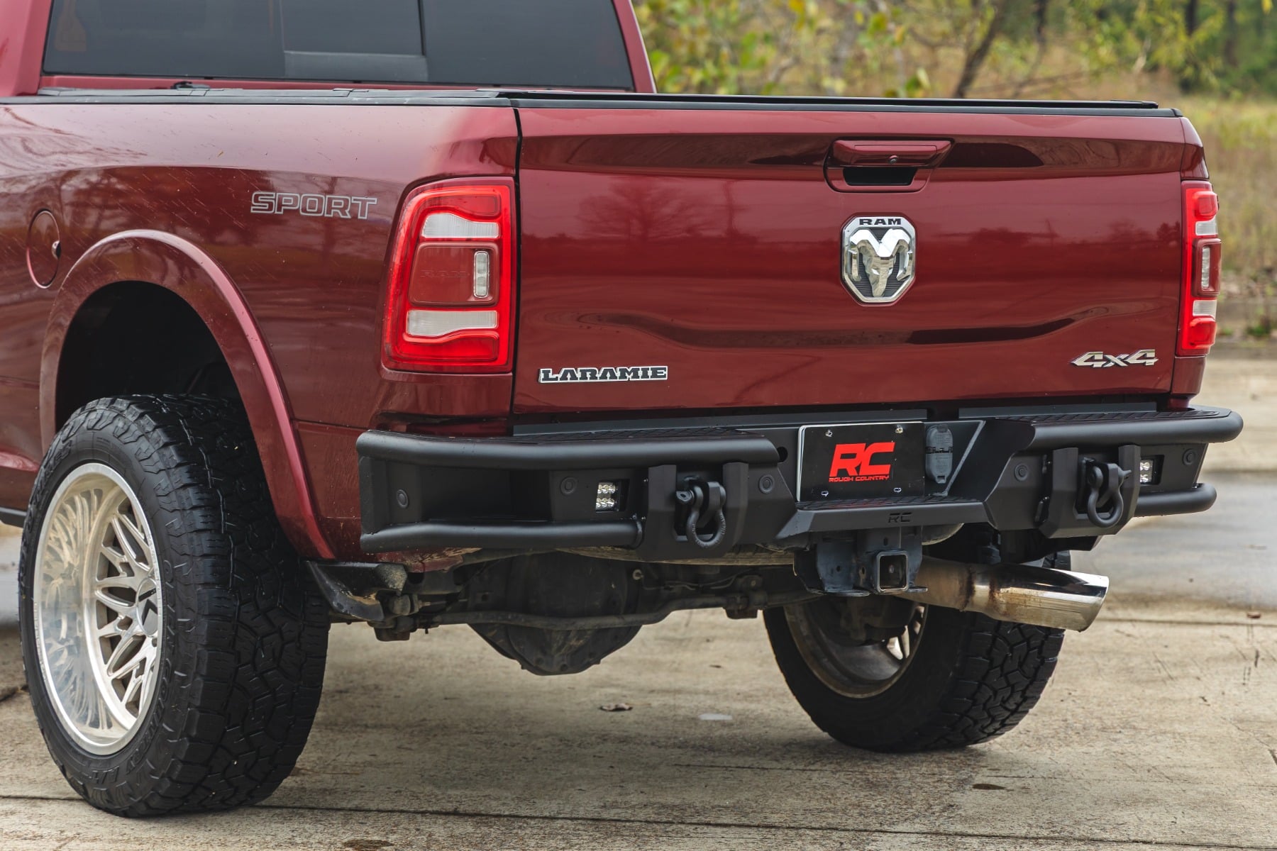 Rear Bumper Tubular Ram 2500 (10-26)/3500 (11-25) 2WD/4WD Rough Country-4