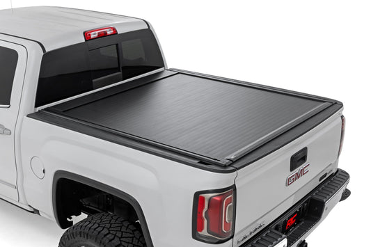 Powered Retractable Bed Cover 5 Foot 9 Inch Bed Silverado/Sierra 1500 (14-18 & Classic) Rough Country