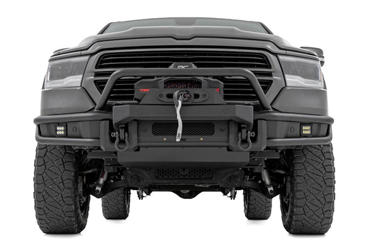 Front Bumper Tubular Winch Mount Ram 1500 2WD/4WD (2019-2024) Rough Country-1
