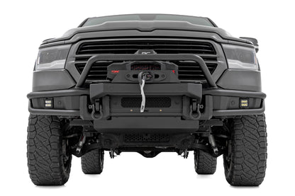 Front Bumper Tubular Winch Mount Ram 1500 2WD/4WD (2019-2024) Rough Country-1
