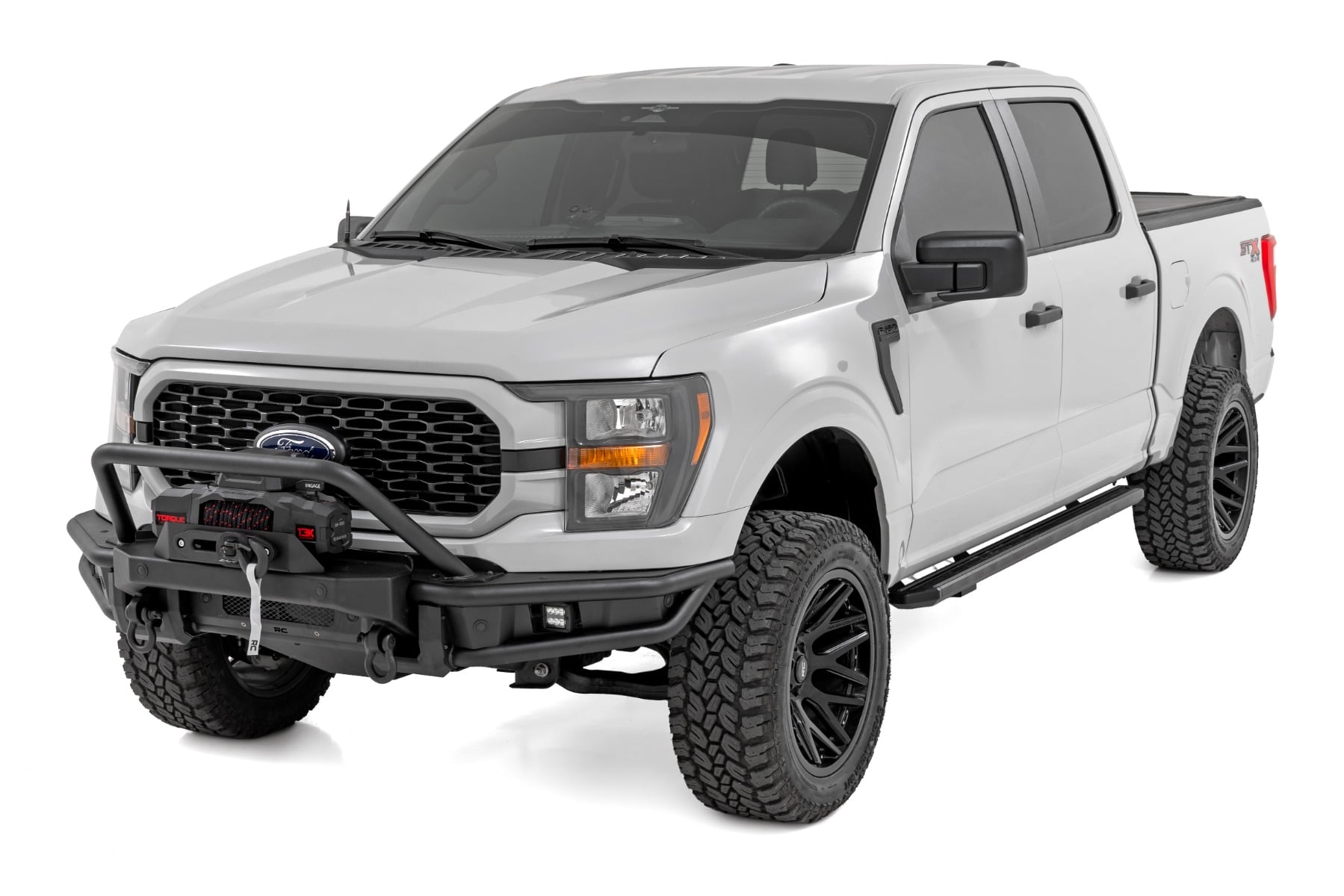 Front Bumper Tubular Winch Mount Ford F-150 2WD/4WD (2021-2023) Rough Country-1
