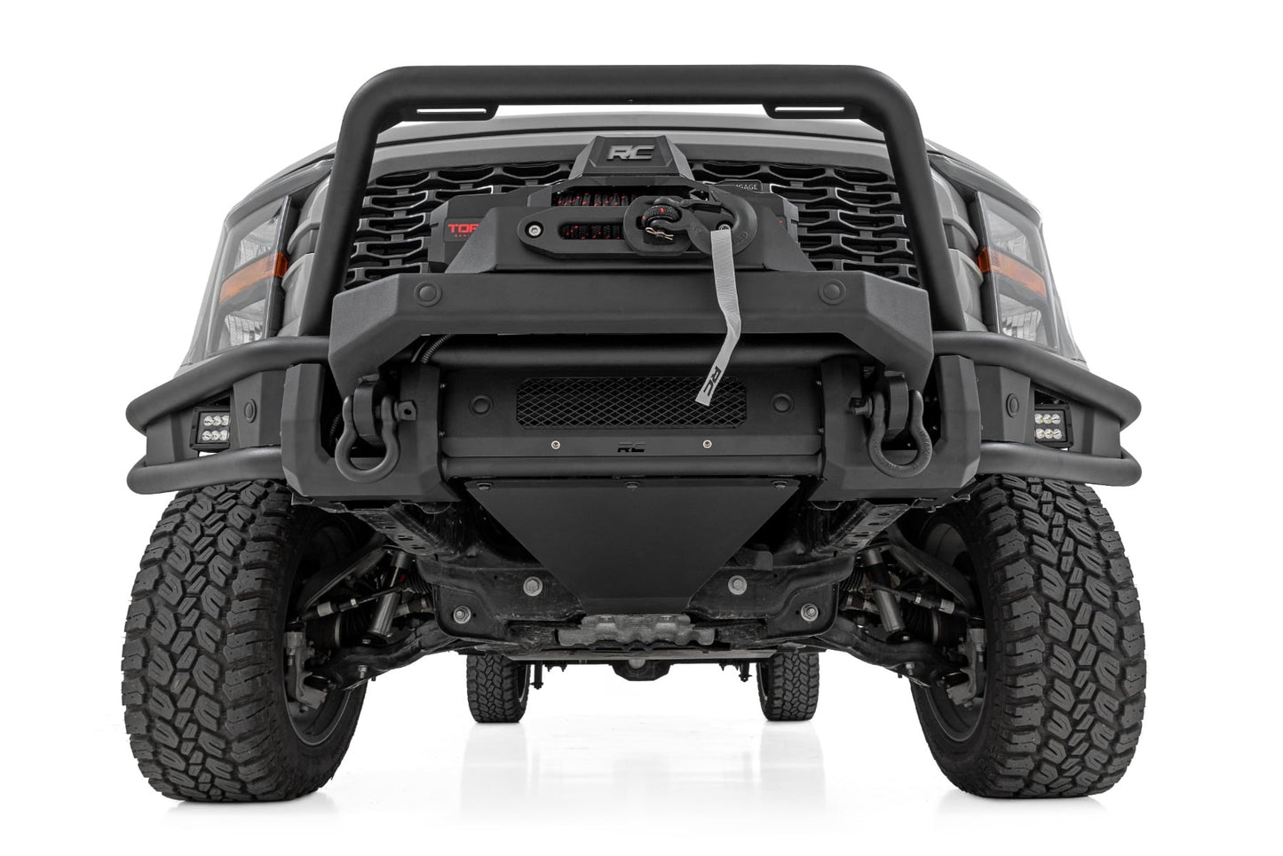 Front Bumper Tubular Winch Mount Ford F-150 2WD/4WD (2021-2023) Rough Country-2