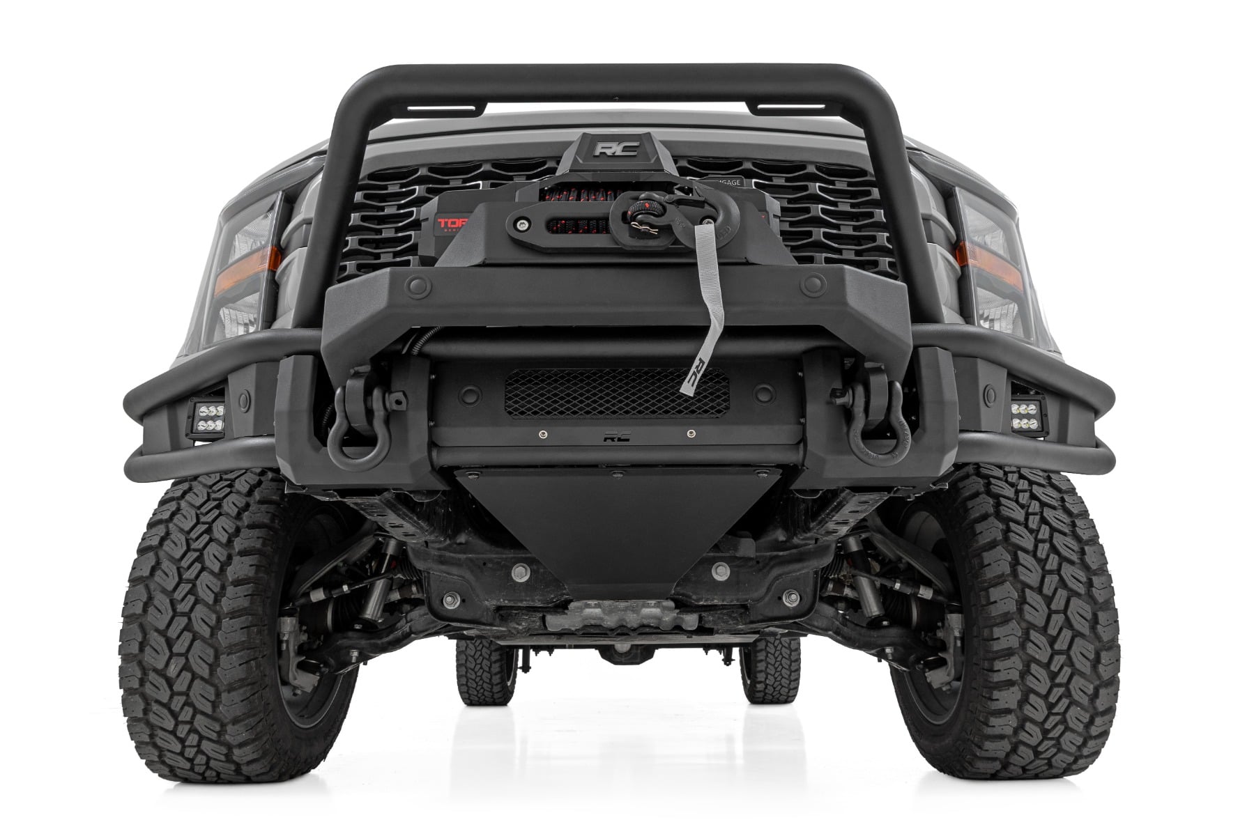 Front Bumper Tubular Winch Mount Ford F-150 2WD/4WD (2021-2023) Rough Country-2