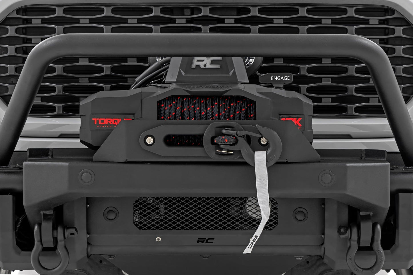 Front Bumper Tubular Winch Mount Ford F-150 2WD/4WD (2021-2023) Rough Country-3