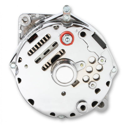Chrome Alternator-Early GM Delco 80 Amp Single Groove Mr Gasket-4