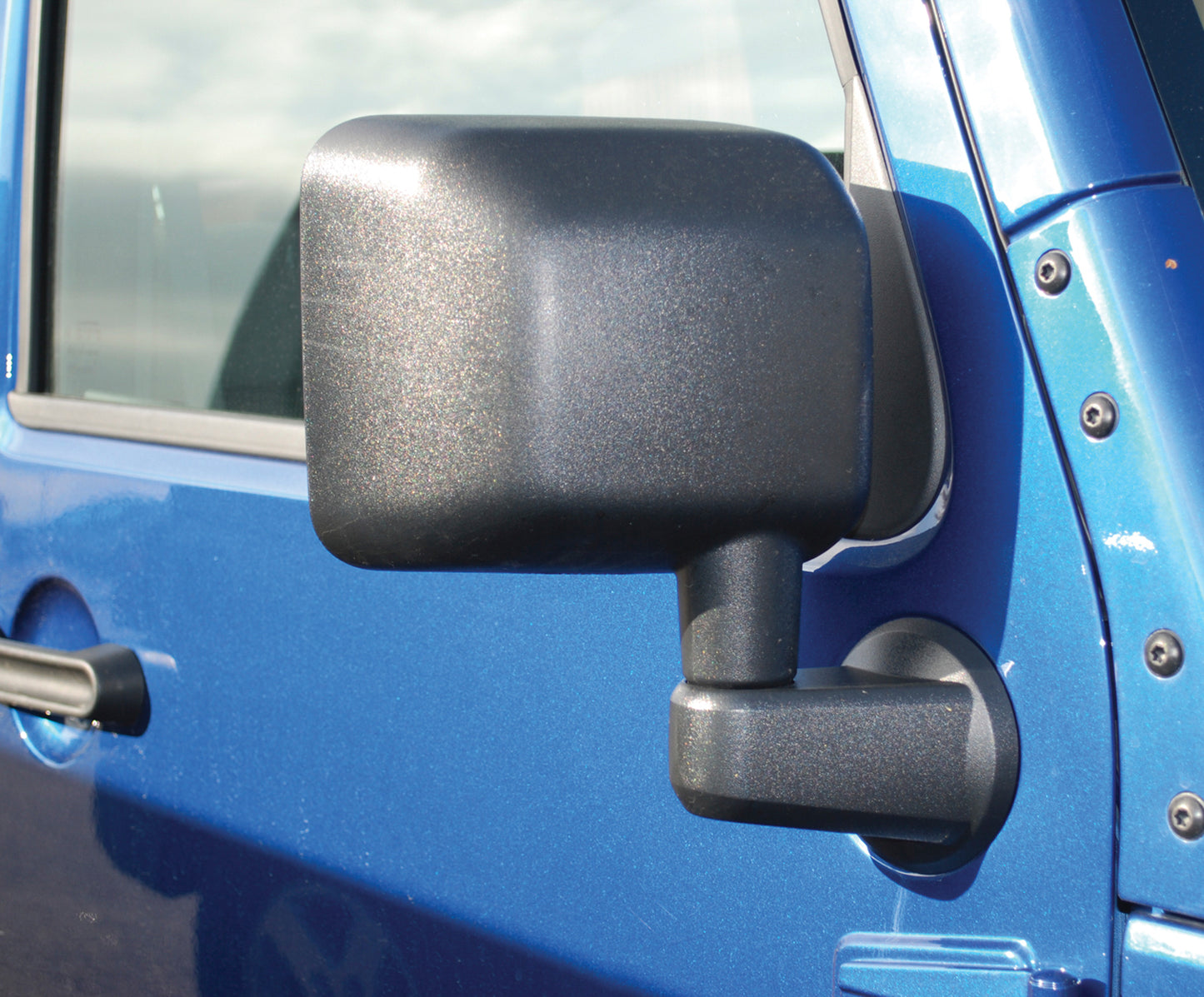 Jeep Mirror Replacement Set For Jeep 2007-2018 Wrangler JK Without Power Mirrors Black ABS Composite Bestop