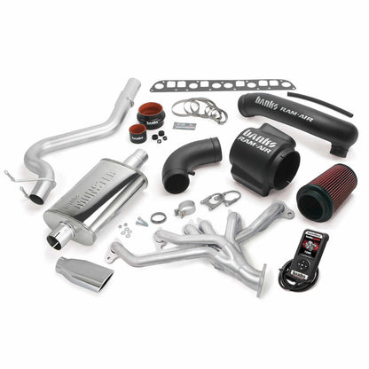 PowerPack Bundle Complete System W/AutoMind Programmer Black Tip 98-99 Jeep 4.0L Wrangler TJ Banks Power