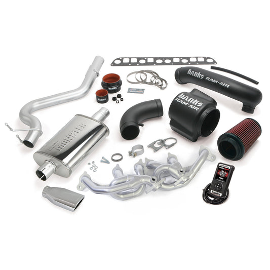 PowerPack Bundle Complete System W/AutoMind Programmer Chrome Tip 04-06 Jeep 4.0L Wrangler TJ Banks Power-1
