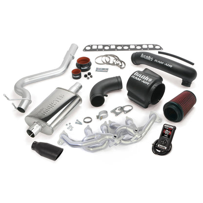 PowerPack Bundle Complete System W/AutoMind Programmer Black Tip 04-06 Jeep 4.0L Wrangler TJ Banks Power