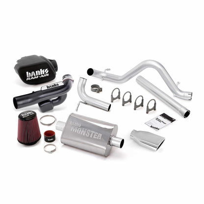Stinger Bundle System No AutoMind W/Single Exit Exhaust Chrome Tip 12-16 Jeep 3.6L Wrangler Banks Power