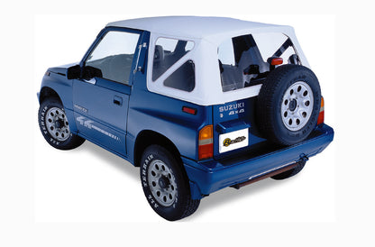 Replace-A-Top for OEM Hardware For Geo/Suzuki 1989-1994 Tracker/Sidekick Clear Black Denim No Door Skins Included Bestop-1
