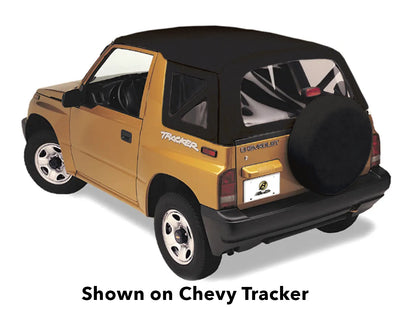 Replace-A-Top for OEM Hardware For Geo/Suzuki 1995-1998 Tracker/Sidekick Clear Black Crush No Door Skins Included Bestop-1