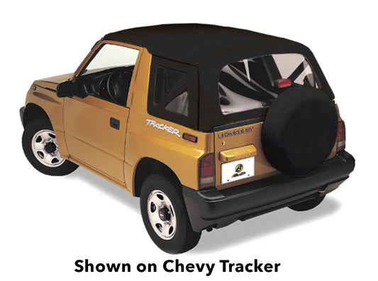 Replace-A-Top for OEM Hardware For Geo/Suzuki 1995-1998 Tracker/Sidekick Clear Black Crush No Door Skins Included Bestop-1