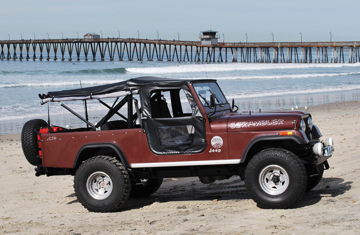 Tigertop Jeep Soft Top For Jeep 1941-1949 CJ2A/MB Black Crush Bestop