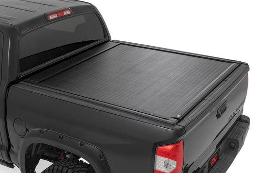 Powered Retractable Bed Cover 5 Foot 7 Inch Bed Toyota Tundra (07-21) Rough Country
