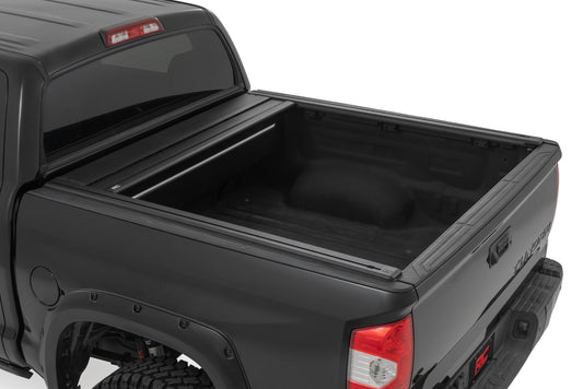 Powered Retractable Bed Cover 5 Foot 7 Inch Bed Toyota Tundra (07-21) Rough Country-1
