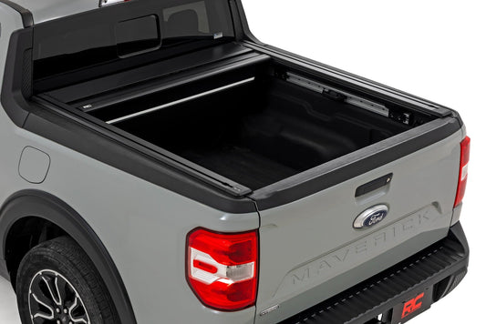 Powered Retractable Bed Cover 4 Foot 6 Inch Bed Ford Maverick 2WD/4WD (2022-2026) Rough Country-1