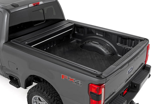 Powered Retractable Bed Cover 6 Foot 10 Inch Bed Ford F-250/F-350 Super Duty (17-26) Rough Country-1