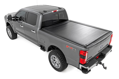 Powered Retractable Bed Cover 6 Foot 10 Inch Bed Ford F-250/F-350 Super Duty (17-26) Rough Country-2